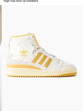 Aritizia x Adidas high top shoes Yellow/Beige